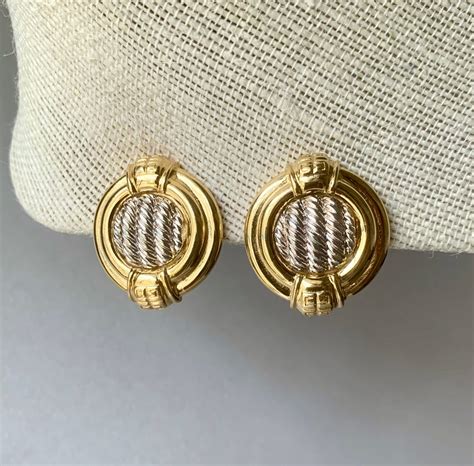 gold givenchy earrings|givenchy gold earrings vintage.